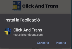 Instalar Click And Trans Android